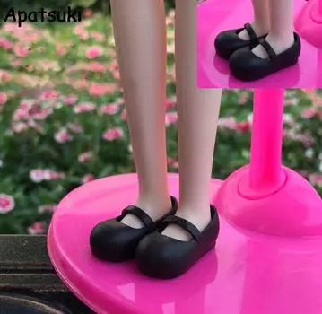Мода Мэри Джейнс Обувь для Blythe Dolls 1: 6 Причинно-следственная обувь для Licca Doll House Мини-обувь для 1/6 BJD Модные кукольные аксессуары чёрный