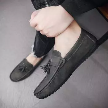 Мода Мода 2024 Кожаные Туфли Для Мужчин Новинка Мужская Повседневная Обувь С Кисточками Распространенные 2024 Новые Поступления Удобные Тенденции Социальные Pu 39