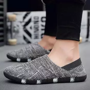 мода мода дышащая мужская повседневная обувь слипоны для мужчин кроссовки ручной работы мужские сетчатые трендовые стильные кроссовки Tenis Masculino для мужчин 39 светло-синий