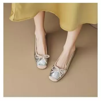 мода Модная обувь для женщин, увеличивающая внутренний рост 2024 года, новые туфли с бантом, удобная женская обувь 35 лавандовый
