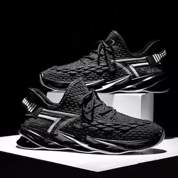 Мода Модная обувь Мужские кроссовки Новые мужские кроссовки для ходьбы Дышащая повседневная обувь Мужская вулканизированная обувь Популярная обувь с резиновой подошвой 39 серый