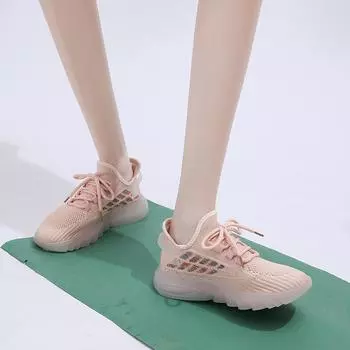 мода Модные Летающие Тканые Женские Дышащие и Удобные Кроссовки Для Спорта и Отдыха Роскошные Женские Модные Изысканные Повседневные 35 чёрный