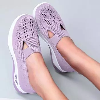 Мода Модные женские кроссовки Повседневная обувь 2024 Новые плоские мягкие кроссовки Женские дышащие женские вулканизированные туфли Обувь для женщин 36 фиолетовый