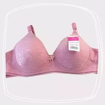 мода Мягкий и удобный пожилой бюстгальтер с двумя пуговицами мягкий маленький чашечка пряжка нижнее белье 75B красный