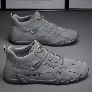 мода Мужская обувь Повседневная обувь Ботильоны Дизайнерские модные мокасины Обувь на шнуровке Мужские ботинки Мужские кроссовки Нескользящие Новые теннисные туфли Masculinos 39 чёрный