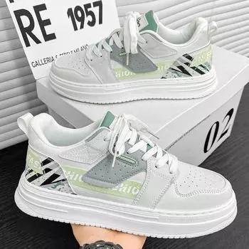 мода Мужская спортивная обувь Мужская повседневная обувь на платформе Трендовые дышащие кроссовки Осенние массивные спортивные кроссовки Zapatillas Hombre 39