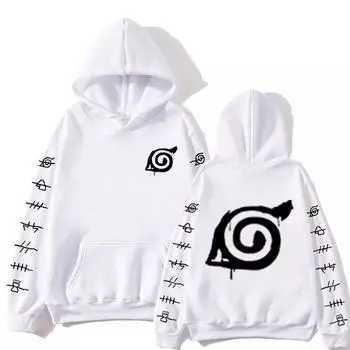 Мода Наруто толстовки уличная одежда Итачи пуловер толстовка мужская Harajuku осень зима хип-хоп толстовка с капюшоном S белый