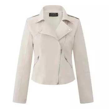 МОДА Новая женская кожаная куртка Locomotive Женская кожаная куртка Женская и зимняя женская кожаная одежда Одежда M чёрный