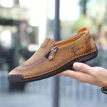 Мода Ново 2024, мужские удобные куртки, артезаналь, прочный повседневный товар для дома и дома US 5(EUR 38) коричневый