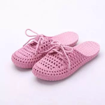 Мода Новые Ins Мода на открытом воздухе женские тапочки Новые летние домашние женские тапочки на плоской подошве для дома и отдыха Ленивые модные тапочки для женщин 5.5 красный