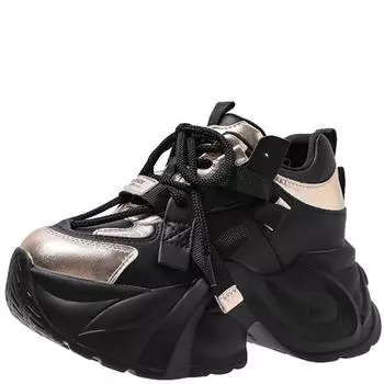 Мода Новые Осенние Зимние Кроссовки Женские Кроссовки На Мощной Платформе Спортивные Туфли Толстая Подошва Теплые Зимние Туфли Женские Каблуки 8,5 СМ Меховые Кроссовки 34 хаки