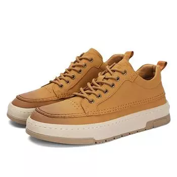 Мода Новые повседневные и модные мужские кеды на шнуровке Кеды для скейтборда Уличные Легкие Высококачественные Кроссовки 38 коричневый