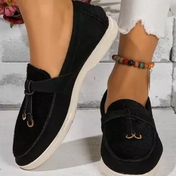 Мода Новые женские кроссовки Плоские повседневные туфли Брендовые женские туфли-лоферы из вулканизированной стали Прогулочные туфли Chaussure Femme 36 чёрный