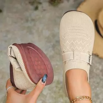 мода Новые женские туфли на плоской подошве Лоферы Модные закрытые туфли на платформе Осенние уличные туфли Кроссовки на плоской подошве Обувь для женщин Zapatos Mujer 36 бежевый