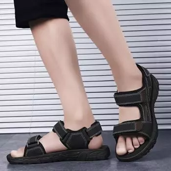 Мода Новый дизайн 2024 Мужские сандалии Повседневная обувь для мужчин на открытом воздухе Лето Стильный V Дешевая ликвидация в приветственной сделке Мода по предложению 39 39