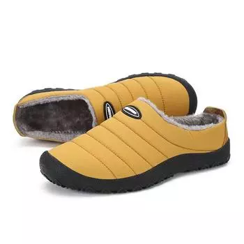 мода Новый стиль Модная зимняя обувь Мужские ботильоны Плюс бархатные ботинки для отдыха нескользящие домашние формальные ботинки Дизайнерские ботинки 36 верблюд