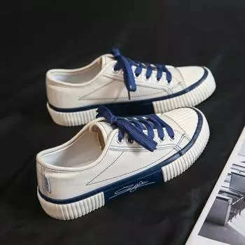 Мода осень весна новые парусиновые туфли женские низкие модные туфли женские туфли студенческие туфли P360 35 бежевый