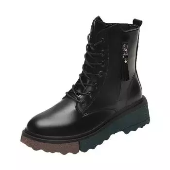 Мода осень зима новые пары носков обувь женская на толстой подошве повседневные большие размеры сетчатые красные вязаные короткие ботинки женские botas de mujer222 35 чёрный