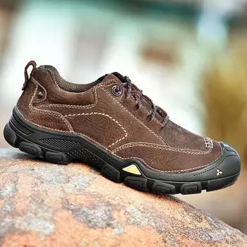 Мода Отдых Прогулки Скалолазание Мужская обувь для активного отдыха Кемпинг Походная обувь Мужская натуральная кожа Спортивные кроссовки Мужская повседневная обувь для путешествий 38 чёрный