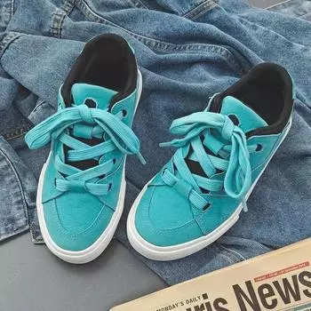 мода Парные парусиновые туфли Весна Ретро мода Мужская Женская дышащая обувь на плоской подошве для улицы Спортивная повседневная обувь 35 синий