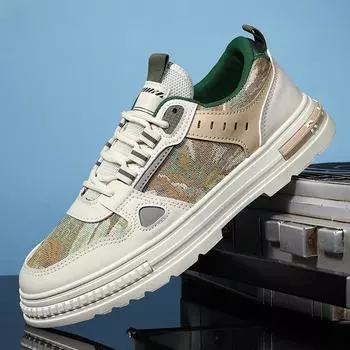 Мода PARZIVAL Дизайнерская мужская обувь Повседневные кроссовки на платформе Мужская вулканизированная обувь Обувь для скейтбординга на толстой подошве Zapatos Hombre 39 бежевый