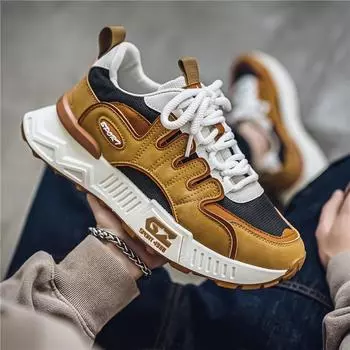 Мода PARZIVAL НОВАЯ Осенняя мужская обувь для активного отдыха Дышащая повседневная обувь Мужские кроссовки для бега Нескользящая универсальная обувь Zapatillas Hombre 39 зелёный