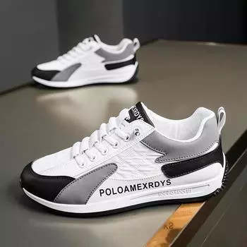 Мода PARZIVLA мужские кроссовки новинка весна осень мужские вулканизированные туфли кроссовки Forrest Gump мужской тренд повседневная обувь мужская спортивная обувь 39 чёрный