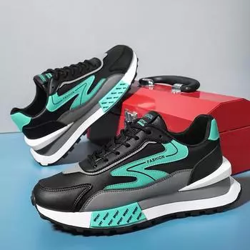 Мода PARZVIAL Новые брендовые мужские кроссовки на платформе Модные подушечки для бега на открытом воздухе Forrest Gump Кроссовки для спортивных тренировок Мужские кроссовки 39