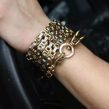 Мода Подарки Самостоятельный Открытый Браслет Защита Шеи Поясной Ремень Цепь Из Нержавеющей Стали серебряный