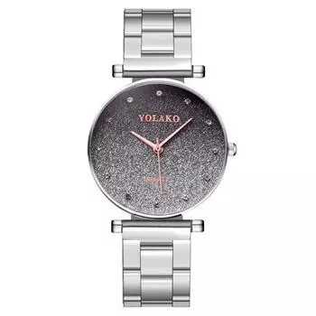 Мода постепенное изменение бриллиантовые женские часы женские часы стальной ремень кварцевые часы обработка настройка красный