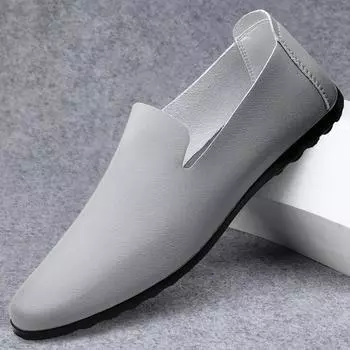 Мода, повседневная мужская обувь ручной работы, натуральная кожа, мужские мокасины, мокасины ручной работы, дышащие туфли для вождения, удобные туфли для лодок 37 чёрный