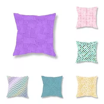 Мода Простая Красочная Геометрическая Наволочка Диван Украшение Комната Прикроватная Офисная Игра Стул Подушка Чехол Украшение Дома 40x40cm