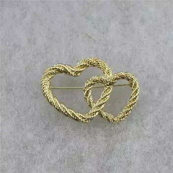 Мода Простой Ретро Золотой Цветной Узел Веревка Бант Брошь Скрученная Веревка Брошь Корсаж Ювелирные Изделия