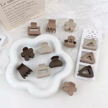 Мода Различные стили Кофейный цвет Простые Дикие Заколки Заколки для волос для женщин Девочек Аксессуары для волос Головные уборы Оптовая продажа