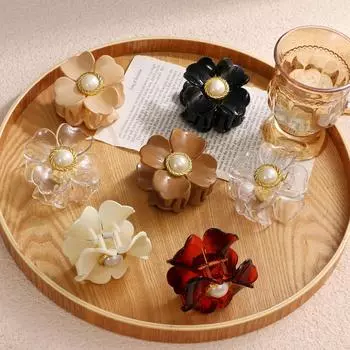 Мода Ретро Цветок Темперамент Акула Шпилька Женская Элегантная Шпилька Французская Шпилька Ювелирные Изделия Шпилька Женский Тенденция