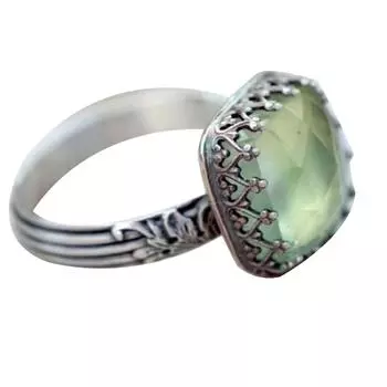 Мода Роскошные Женщины Большой Горный Хрусталь Обручальное Свадебное Кольцо Палец Подарок US 9 зелёный