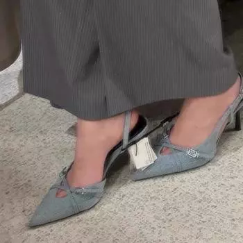 мода Роскошные женские босоножки на высоком каблуке в стиле ретро синего цвета, летние, новые, высокого качества, элегантные, банкетные, на высоком каблуке, модные женские босоножки Mujer 36 небесно-голубой