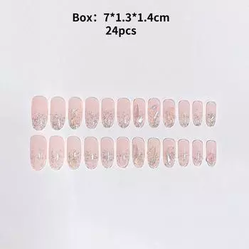 Мода Ручная работа Ногти Нежные Классические Съемные Накладные Ногти Стиль Простой