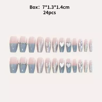 Мода Ручной Носимый Ноготь Сердцевидный Изысканный Классический Чистый Ветер Стиль Ногтей Патч