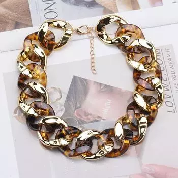 Мода с черепаховым панцирем Ccb ожерелье ветер ретро сплав ключица цепь