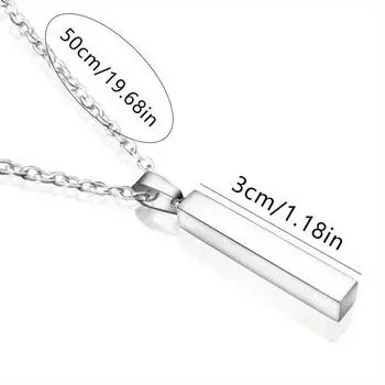 Мода с милой гравировкой в виде сердца для пар из нержавеющей стали, обещание отношений, парное ожерелье, популярные ожерелья «Я люблю тебя» love you