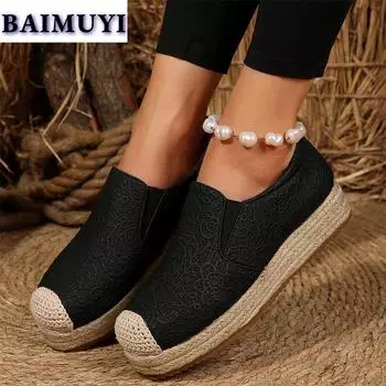 мода Serpentine Flats Повседневная обувь Женские мокасины на платформе Дизайнерские кроссовки 2024 года Кроссовки для ходьбы Бренд Спорт Бег Zapatos Mujer 36 чёрный