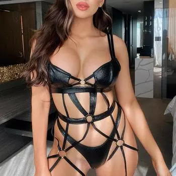 МОДА Сексуальное нижнее белье с вырезом подвязками Женское эротическое нижнее белье Боди Новейшее женское нижнее белье Эротическое прозрачное нижнее белье L