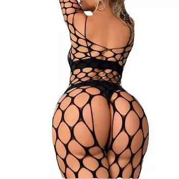 МОДА Сексуальные сетчатые ажурные боди-чулки для женщин Эротическое белье Сексуальный открытый бюстгальтер с вырезами Боди-костюмы Женское сексуальное порно нижнее белье One Size