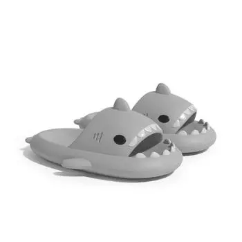 мода Shevalues Модные сандалии Shark Летние повседневные пляжные тапочки для женщин и мужчин Мягкие сандалии на подошве Пара Легкие шлепанцы для отдыха на природе 36-37(22.5-23cm) розовый