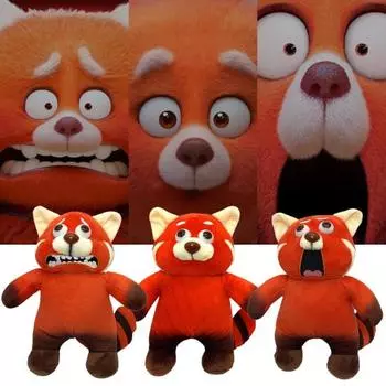 Мода Сон Сопровождение Тонкое Сшивание Длительная Осанка Переменная Поворот Красный Енот Плюшевая Игрушка для Спальни Кукла D