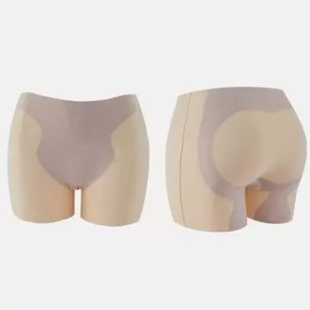 мода Средняя талия Магия Компрессионные штаны Женское нижнее белье Трусики для коррекции живота Тренер талии Нижнее белье Милые трусы для девочек Нижнее белье L бежевый