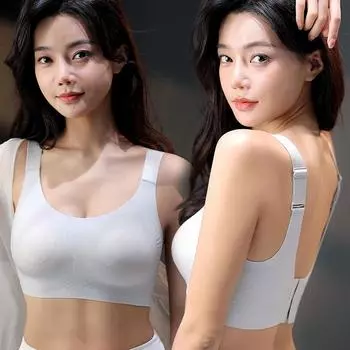 мода ультратонкий желеобразный клей бесшовное нижнее белье большого размера для женщин анти-легкий полная чашка жир мм большая грудь маленькая грудь бюстгальтер 75B