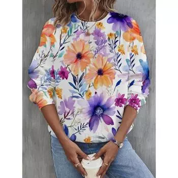 Мода Уличная 3D цифровая печать модные футболки трендовый топ для женщин S