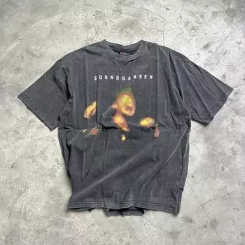 Мода Уличная одежда Винтажные футболки Графический принт Повседневная Свободная Оверсайз Хлопковая одежда Топы Футболка Для мужчин Унисекс S